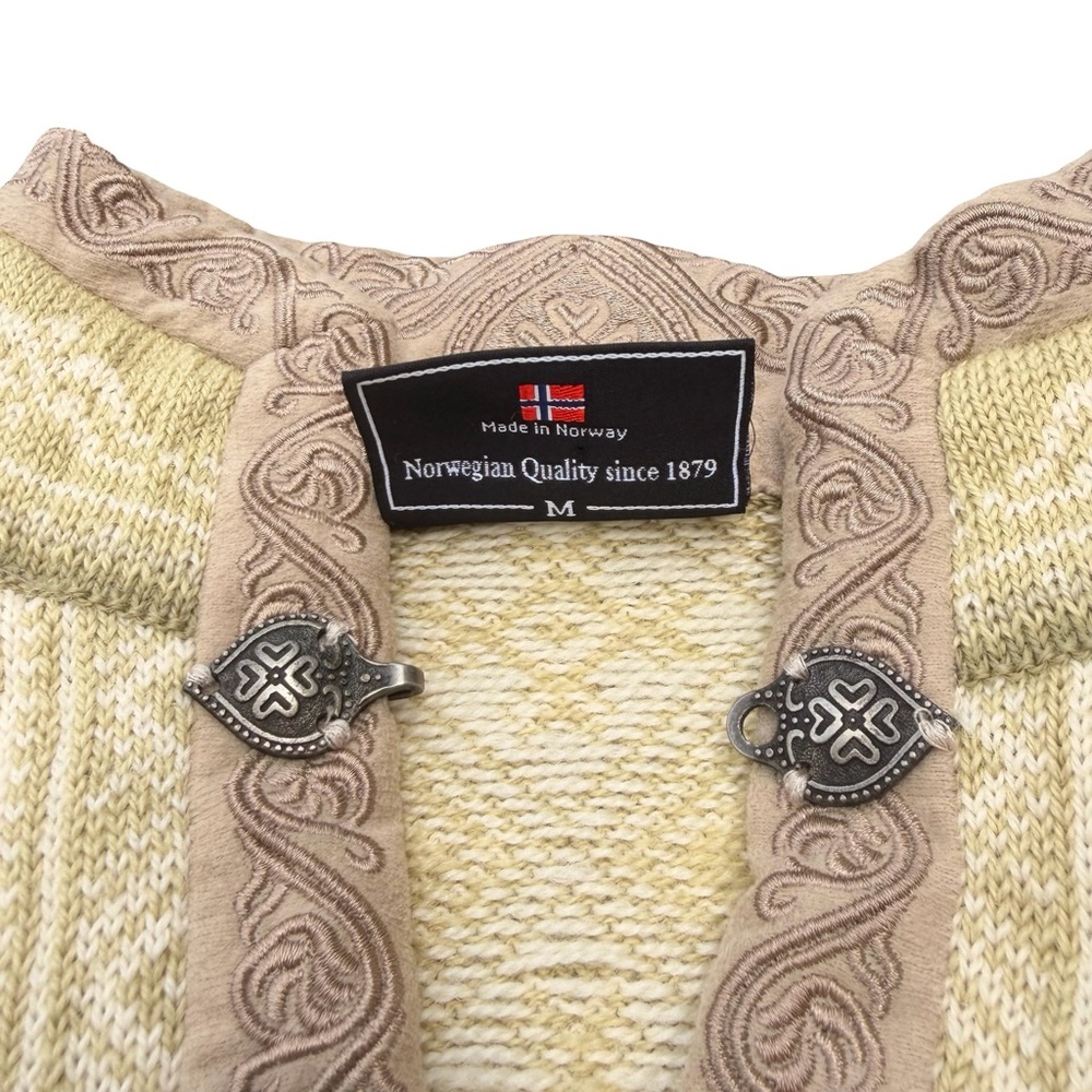 Dale of Norway Fair Isle Wool Mock Neck Pullover Sweater - Picture 5 of 9